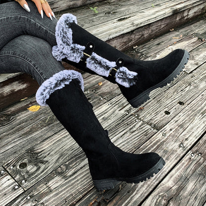 Bootara Women's WinterHug Mid-Boots - Plush Lined Suede Snow Boots (US 5-10.5)